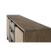 Buffet Alexandra House Living Noir Beige Gris Métal Bois d'acacia 160 x 81 x 40 cm