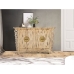 Anrichte Alexandra House Living Beige Mango-Holz 132 x 84 x 40 cm