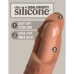 Gode réaliste Pipedream - King Cock Silicone Naturel