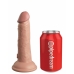 Gode réaliste Pipedream - King Cock Silicone Naturel