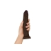 Dildo realist Shaft MAHOGANY Silicon