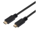 Cabo HDMI Aisens CABLE HDMI ALTA VELOCIDAD / HEC CON REPETIDOR, A/M-A/M, NEGRO, 15M Preto 15 m