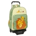 Schoolrugzak met Wielen Mufasa Groen Beige 33 x 42 x 14 cm