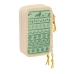 Plumier Triplo Mufasa Verde Beige 12,5 x 19,5 x 5,5 cm 37 Pezzi