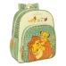 Schoolrugzak Mufasa Groen Beige 32 x 38 x 12 cm