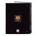 Φάκελος δακτυλίου F.C. Barcelona Black Μαύρο A4 26.5 x 33 x 4 cm