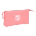 Trousse Fourre-Tout Triple F.C. Barcelona Corail 22 x 12 x 3 cm