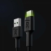 Kabel USB Green Cell KABGC06 Czarny Kolor Zielony 1,2 m