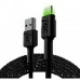 Cablu USB Green Cell KABGC13 Negru Verde 2 m