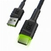 Cabo USB Green Cell KABGC13 Preto Verde 2 m