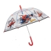 Umbrella Spider-Man Perletti Transparent Fibreglass 74 cm Children's