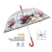 Umbrella Spider-Man Perletti Transparent Fibreglass 74 cm Children's