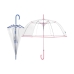 Umbrella Perletti Transparent Microfibre Ø 89 cm With trim