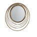 Hanging mirror Alexandra House Living Golden 73 x 73 x 2 cm