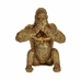 Dekorativ figur Gorilla Yoga Gylden 11 x 18 x 16,2 cm (12 enheder)