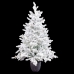 Sapin de Noël Polyéthylène Ananas Enneigé 60 x 60 x 120 cm