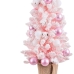 Albero di Natale Rosa PVC Fiori Palle 30 x 30 x 90 cm