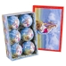 Kerstballen Multicolour Polyfoam Geboorte/Bethlehem Ø 7,5 cm (6 Stuks)