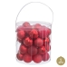 Kerstballen Rood Plastic Ø 5 cm (40 Stuks)