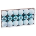 Kerstballen Blauw Plastic Ø 6 cm (18 Stuks)