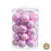 Kerstballen Roze Plastic (27 Stuks)