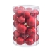 Christmas Baubles Red Plastic (27 Units)