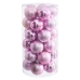 Palle di Natale Rosa Plastica Ø 6 cm (30 Unità)