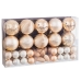 Christmas Baubles Golden Plastic (50 Units)