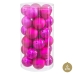 Bolas de Navidad Fucsia Plástico Ø 6 cm (30 unidades)