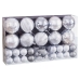 Kerstballen Zilverkleurig Plastic (50 Stuks)