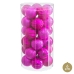 Julekuler Fuksia Plast Ø 6 cm (30 enheter)