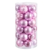 Boules de Noël Rose Plastique Ø 6 cm (30 Unités)