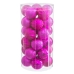 Julekuler Fuksia Plast Ø 6 cm (30 enheter)