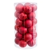 Boules de Noël Rouge Plastique Ø 6 cm (30 Unités)