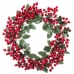 Kerstkroon Rood Groen Foam Weefsel 45 x 45 x 6 cm