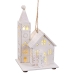 Kerstversiering Wit Kerk 8,5 x 7,5 x 14,5 cm