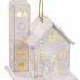 Kerstversiering Wit Kerk 8,5 x 7,5 x 14,5 cm