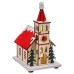 Kerstversiering Multicolour Kerk 9,5 x 7,5 x 14,5 cm