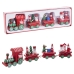 Kerstversiering Multicolour Trein 25,5 X 7,5 X 3 CM