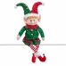 Kerstversiering Rood Groen Elf 30 x 8 x 56 cm