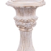 Candelabru Alb Rășină Crăciun 10 x 10 x 29 cm