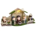 Crèche de Noël Multicouleur Céramique Bois MDF 33 x 10,5 x 17 cm (7 Pièces)