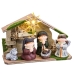 Christmas nativity set Multicolour Ceramic MDF Wood 22,5 x 8,5 x 16,5 cm (5 Pieces)