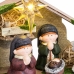 Christmas nativity set Multicolour Ceramic MDF Wood 22,5 x 8,5 x 16,5 cm (5 Pieces)