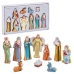 Christmas nativity set Multicolour Resin Nativity/Bethlehem 20 x 12 x 3 cm