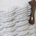 Conjunto de Cestos Alexandra House Living 03818 Branco vime Rotim Fibra natural (3 Unidades)