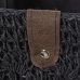 Conjunto de Cestos Alexandra House Living 03821 Preto vime Rotim Fibra natural (3 Unidades)