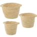 Conjunto de Cestos Alexandra House Living 03768 Castanho vime Rotim Fibra natural (3 Unidades)