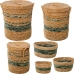 Lot de paniers Alexandra House Living 03839 Marron Bois Rotin Fibre naturelle (6 Unités)