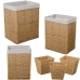 Conjunto de Cestos Alexandra House Living 03852 Castanho Madeira Rotim Fibra natural (6 Unidades)